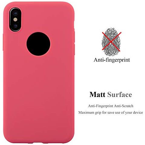 Custodia Compatibile Con Apple Iphone X / Xs In Candy Rosso - Coperchio Protettivo In Silicone Tpu Flessibile - Foto 2