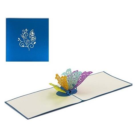 Biglietto D'auguri ''farfalla Colorata 2'' - Foto 1