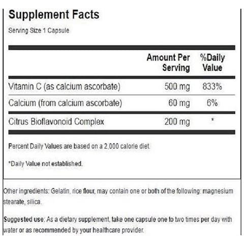 Tamponato Vitamina C Con Bioflavonoidi 100 Caps X 500 Mg - Foto 2
