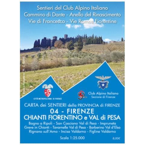 Stefano Lo Faro - Carta dei sentieri della provincia di Firenze. Firenze. Chianti fiorentino e Val di Pesa. 1:25.000 - Foto 1