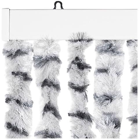 Zanzariera Grigio Chiaro e Grigio Scuro 90x220 cm Ciniglia - Foto 6