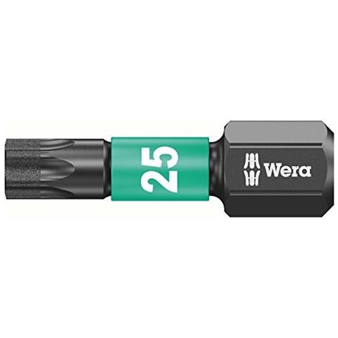 Wera 05057775001 Inserti per Viti Torx incassato, 0 W, 0 V, TX 25 Set di 15 Pezzi - Foto 2
