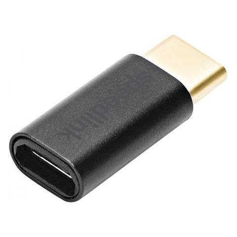 SL-180014-BK adattatore per inversione del genere dei cavi USB-C Micro-USB Nero - Foto 3