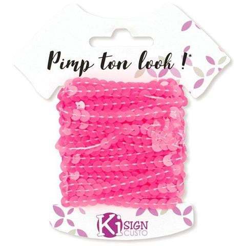 6 Nastri Glitter 6 M - Rosa Neon - Foto 1