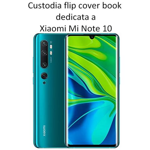 Maxy Custodia Book Orizzontale Silicone Case Per Xiaomi Mi Note 10 Pink-navy - Foto 2