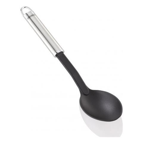 24061 Cucchiaio Cucchiaio Per Ortaggi Nylon, Acciaio Inossidabile Nero, Acciaio Inossidabile 1 Pz - Foto 1
