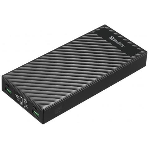 Powerbank 2xusb-c Pd100w 30000 Ioni Di Litio 30000 Mah Nero - Foto 1