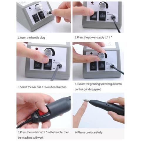 Lima Per Unghie Elettrica Con 12 Accessori Per Levigatura /lucidatura - Foto 4