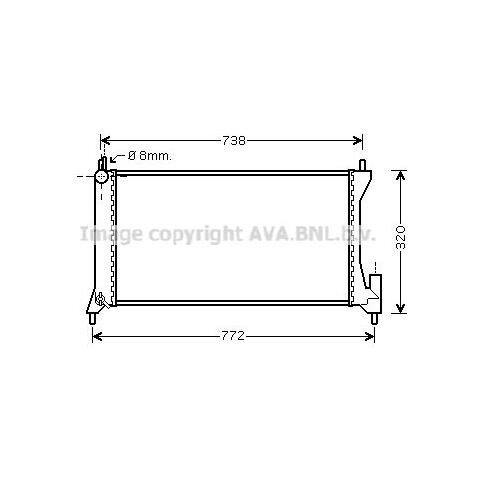 Ava Rad. Opel Agila 1.3 Cdti 03- Ola2386 - Foto 1