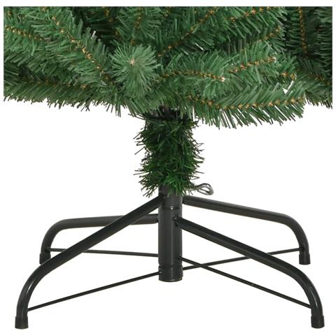 Albero Di Natale Artificiale Incernierato Con Base Verde 240 Cm - Foto 9