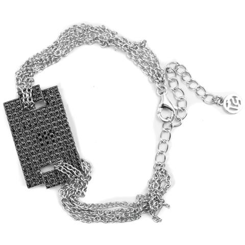 Bracciale Donna Sif Jakobs B0099-bk Nero Argento Puro (15 Cm) - Foto 1
