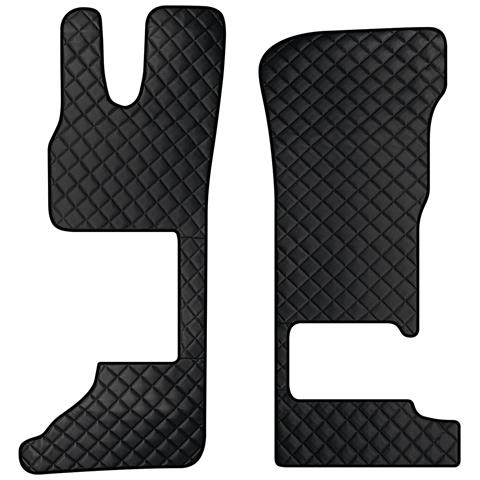 Coppia Tappeti In Skeentex - Nero - Compatibile Per Daf Xg (06/21>) Sedile Pass. Pieghevole - Daf Xg+ (06/21>) Sedile Pass. Pieghevole - Foto 1