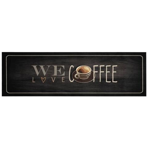 Tappeto Da Cucina Lavabile Testo Caffè 45x150 Cm In Velluto - Foto 2