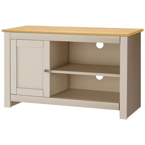 Emerald Porta Tv Ad 1 Anta In Mdf Rovere E Panna - Foto 1