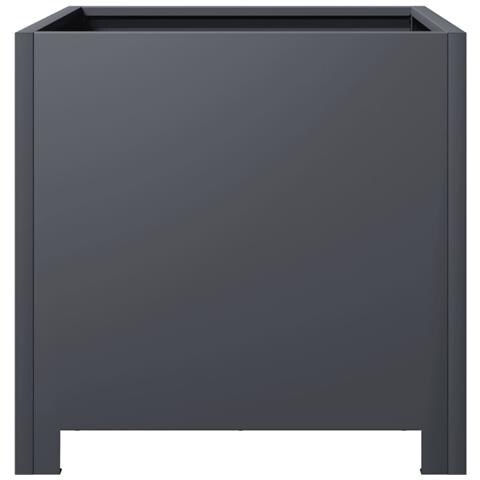 Fioriere Da Giardino 2 Pz Antracite 40x40x40 Cm In Acciaio - Foto 10