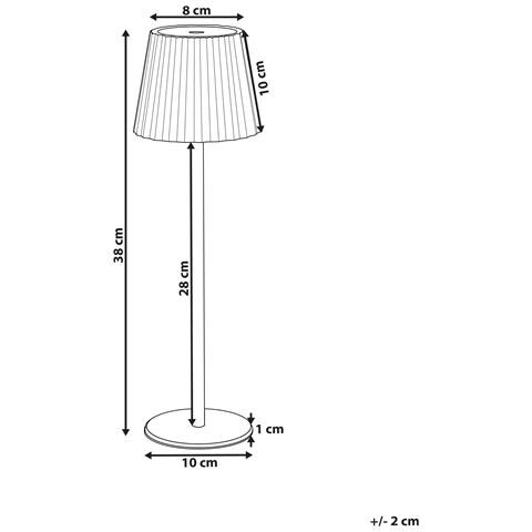 Lampada Da Tavolo Pombeiro Metallo Rosa Pastello - Foto 4
