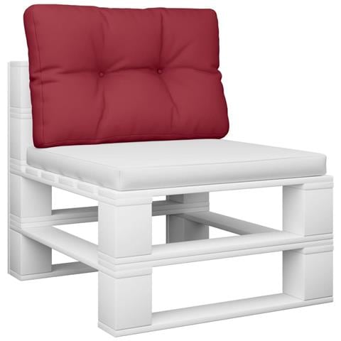 Cuscino Per Pallet Rosso Vino 50x40x12 Cm In Tessuto - Foto 3