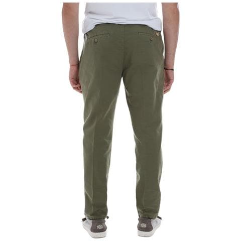 Jeans E Pantaloni In Cotone Verde - W33 - Foto 2