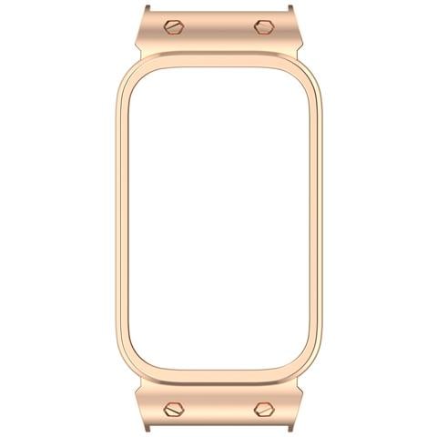 Cornice In Metallo Per Xiaomi Band 9 Active/redmi Band 3 (18mm) Pinkgold - Foto 2