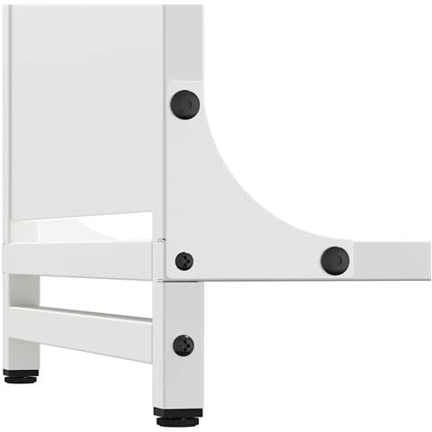 Rastrelliera per Legna da Ardere Bianca 90x28x65 cm - Foto 9