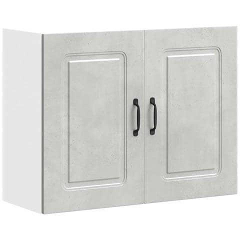 Pensile Da Cucina Kalmar Grigio Cemento In Legno Multistrato - Foto 1