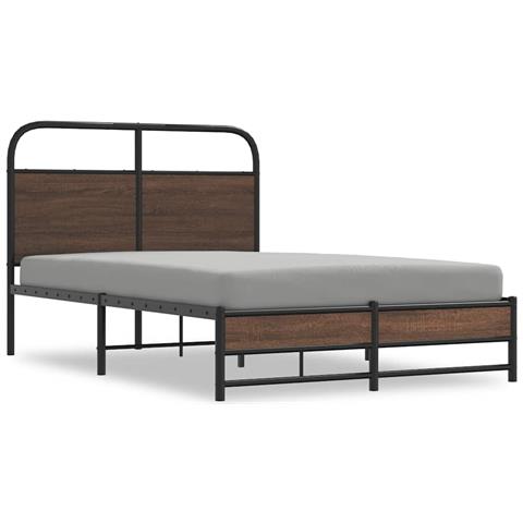 Giroletto Senza Materasso Rovere Marrone 120x190 Cm Truciolato - Foto 1