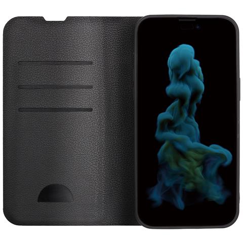 Premium Wallet custodia per cellulare 17 cm (6.7") Custodia a borsellino Nero - Foto 2