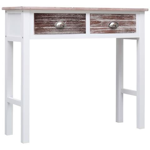 Tavolo Consolle Marrone 90x30x77 Cm In Legno - Foto 1