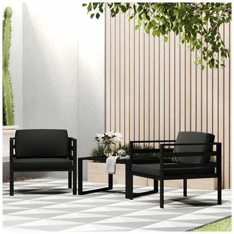 Divano Singolo Con Cuscini In Alluminio Antracite - Foto 9