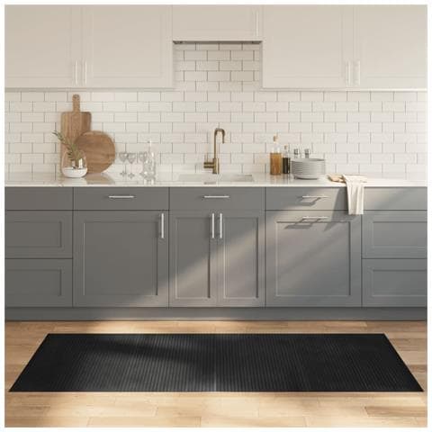 Tappeto Rettangolare Grigio 80x200 Cm In Bambù - Foto 8