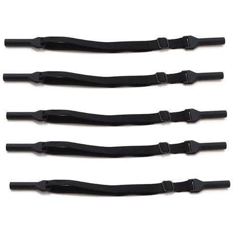 Cinghie Elastiche Per Occhiali Da Adulto (5 Pezzi) Con Catena Metallica Antiscivolo, Compatibili Con Vari Modelli Di Occhiali Black - Foto 1