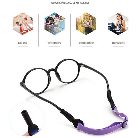 Cinghie Elastiche Per Occhiali Da Adulto (5 Pezzi) Con Catena Metallica Antiscivolo, Compatibili Con Vari Modelli Di Occhiali Black - Foto 4