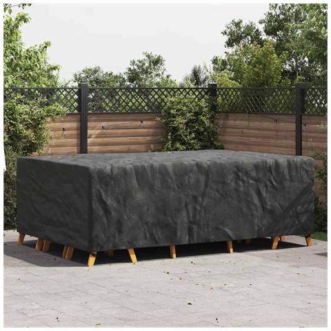 Copertura per mobili da esterno Nero 300 x 200 x 90 cm 600D - Foto 2