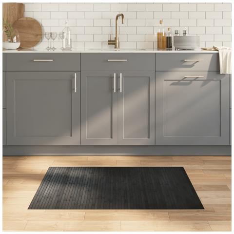 Tappeto Rettangolare Grigio 70x100 cm in Bambù - Foto 2