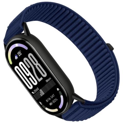 Cinturino In Nylon Con Motivo Montano Selvaggio Compatibile Con Xiaomi Mi Band Serie 10/9/8 Blue - Foto 2