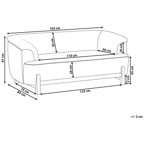 Divano 2 Posti Alnor Ciniglia Marrone - Foto 6