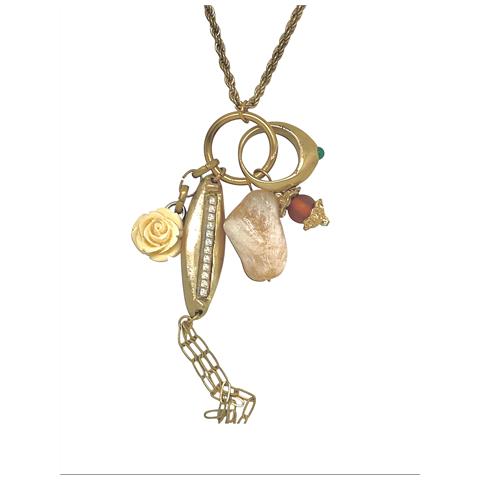 Collana Trinity Drift Con Ciondoli In Ottone Placcato Oro - Foto 2