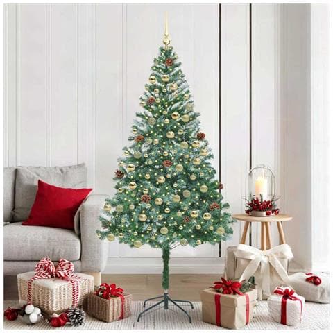 Albero di Natale artificiale Verde 180 cm PVC e Acciaio - Foto 2