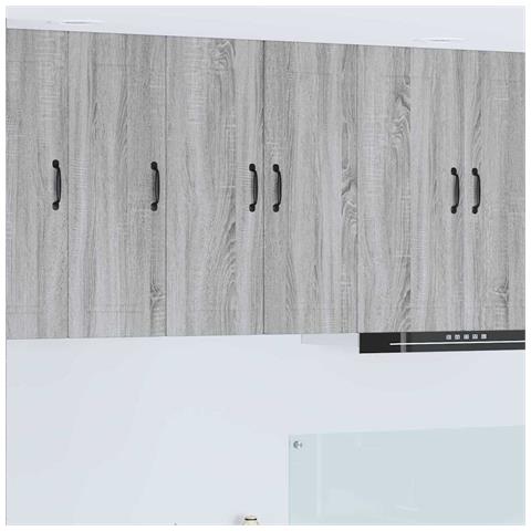 Pensile cucina Grigio Sonoma 30 x 31 x 80 cm Legno multistrato - Foto 2