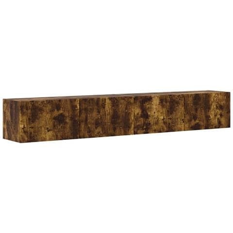 Mobile TV da parete 2 pcs Rovere fumé 60 x 31 x 29.5 cm - Foto 1