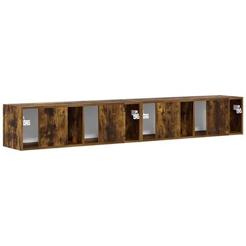 Mobile TV da parete 2 pcs Rovere fumé 60 x 31 x 29.5 cm - Foto 9