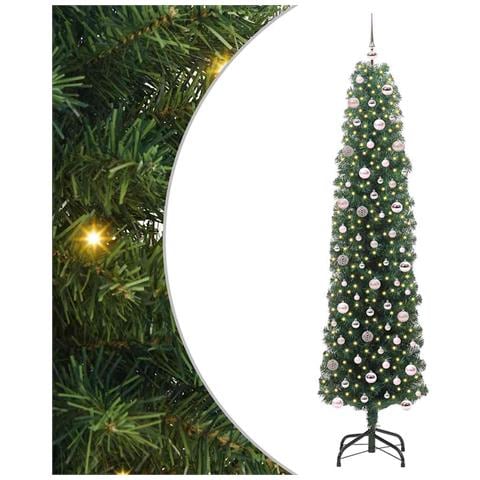 Albero di Natale artificiale con 300 LED Verde 240 cm - Foto 1