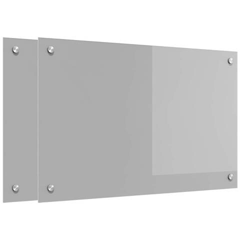 Rivestimento da Cucina 2 pcs Grigio chiaro 80 x 50 cm - Foto 1