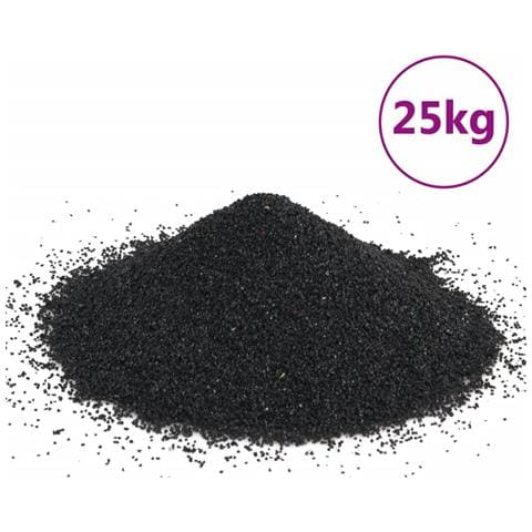 Sabbia per Acquari 25 kg Nera 0,2-2 mm - Foto 1
