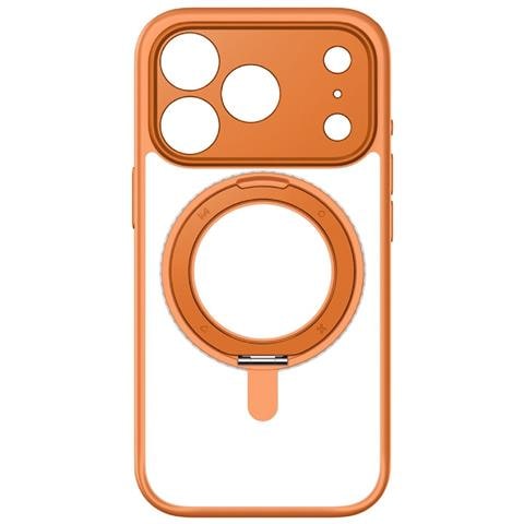 Cover per iPhone 17 Pro - TPU+PC, Arancione, Con Soporte - Foto 4