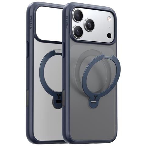 Cover per iPhone 17 Pro Max - TPU+PC, Blu Oscuro, MagSafe - Foto 2