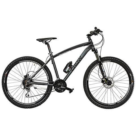 Bici Misura 27,5 Mountain Bike Telaio Alluminio Uomo Bicicletta Mtb Crow 24v Acera Freni Disco Idraulici Forcella Idraulica - 48 Nero Verde Verde Fluo Opaco - Foto 2