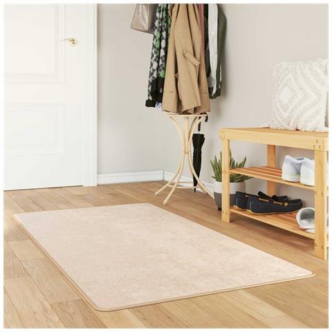 Runner Tappeto MARSA Crema 100 x 350 cm Poliestere e PVC - Foto 2