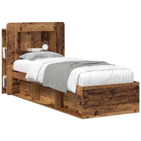 Testata del letto Legno antico Legno ingegnerizzato - Foto 2