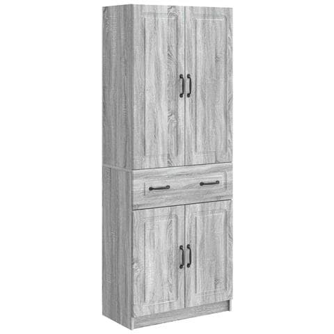 Set di armadi 2 pcs Sonoma grigio Legno ingegnerizzato - Foto 1